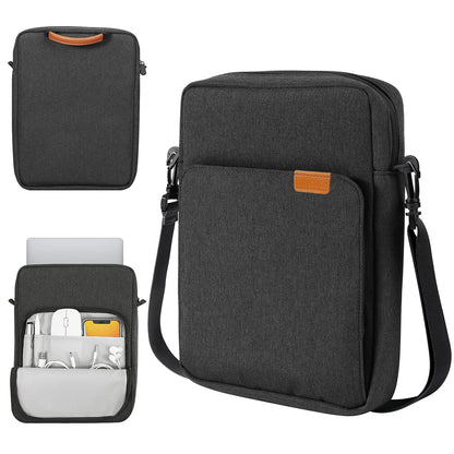 TiMOVO 9-11 Inch Tablet Sleeve Bag with Shoulder Strap for iPad 11-inch A16 2025, iPad 10th Gen. 10.9"/10.2", i Pad Air 11/5th/4th Gen.10.9", Galaxy Tab A9 Plus 11", Black & Grey