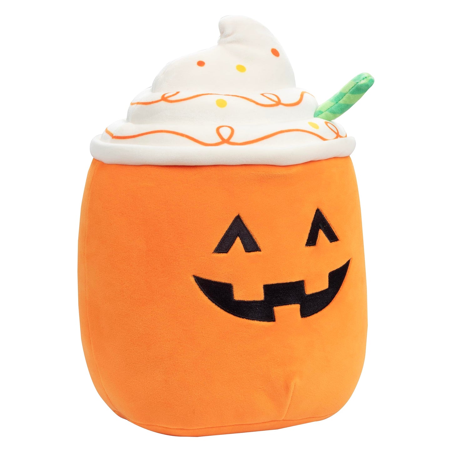 Squishmallows 10" Lester The Pumpkin Latte Halloween Plush Toy- Official Jazwares - Soft, Cuddly Stuffed Animal Jack O Lantern Squish - 2025 Amazon Exclusive - Collectible Gift for Kids, Girls Boys