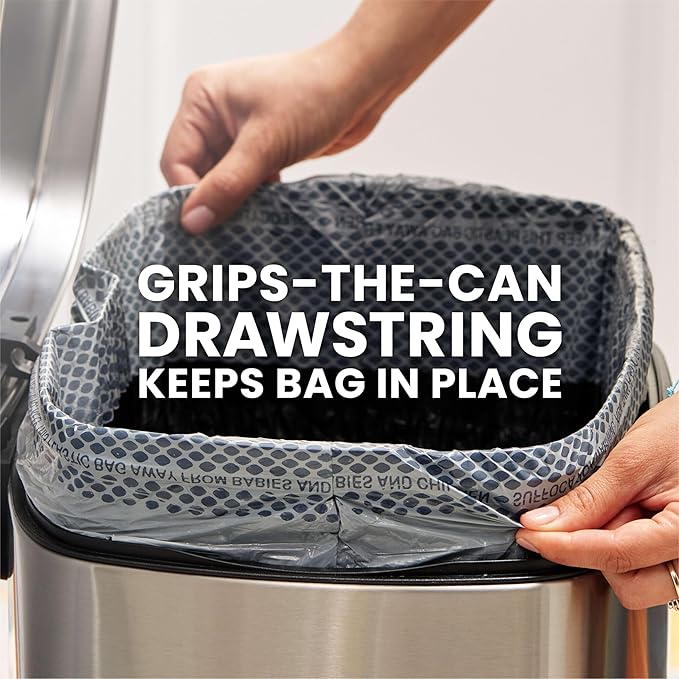 Glad Kitchen Trash Bags, 13 Gallon, Fresh Clean | ForceFlex MaxStrength | Tall