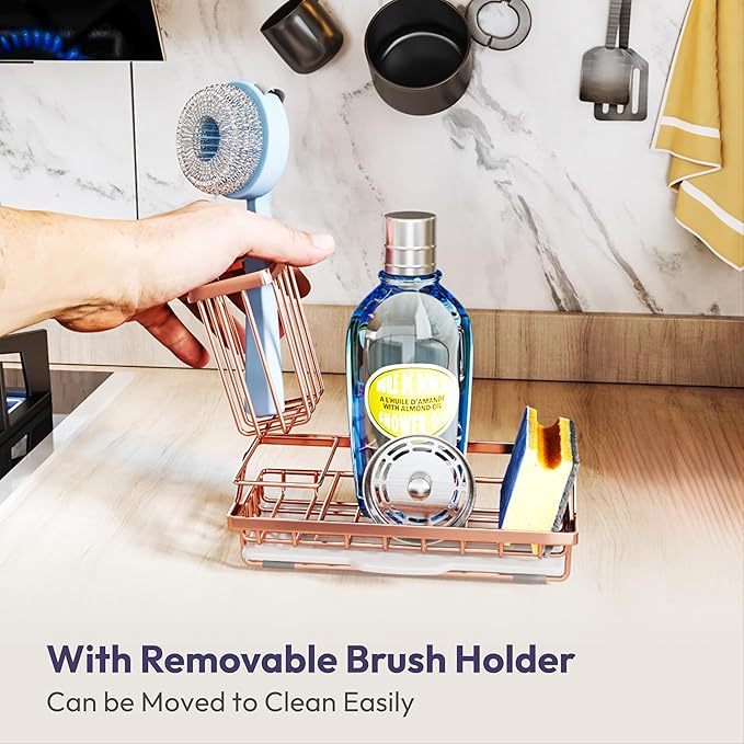 SWTYMIKI Sink Caddy Kitchen Sink Organizer