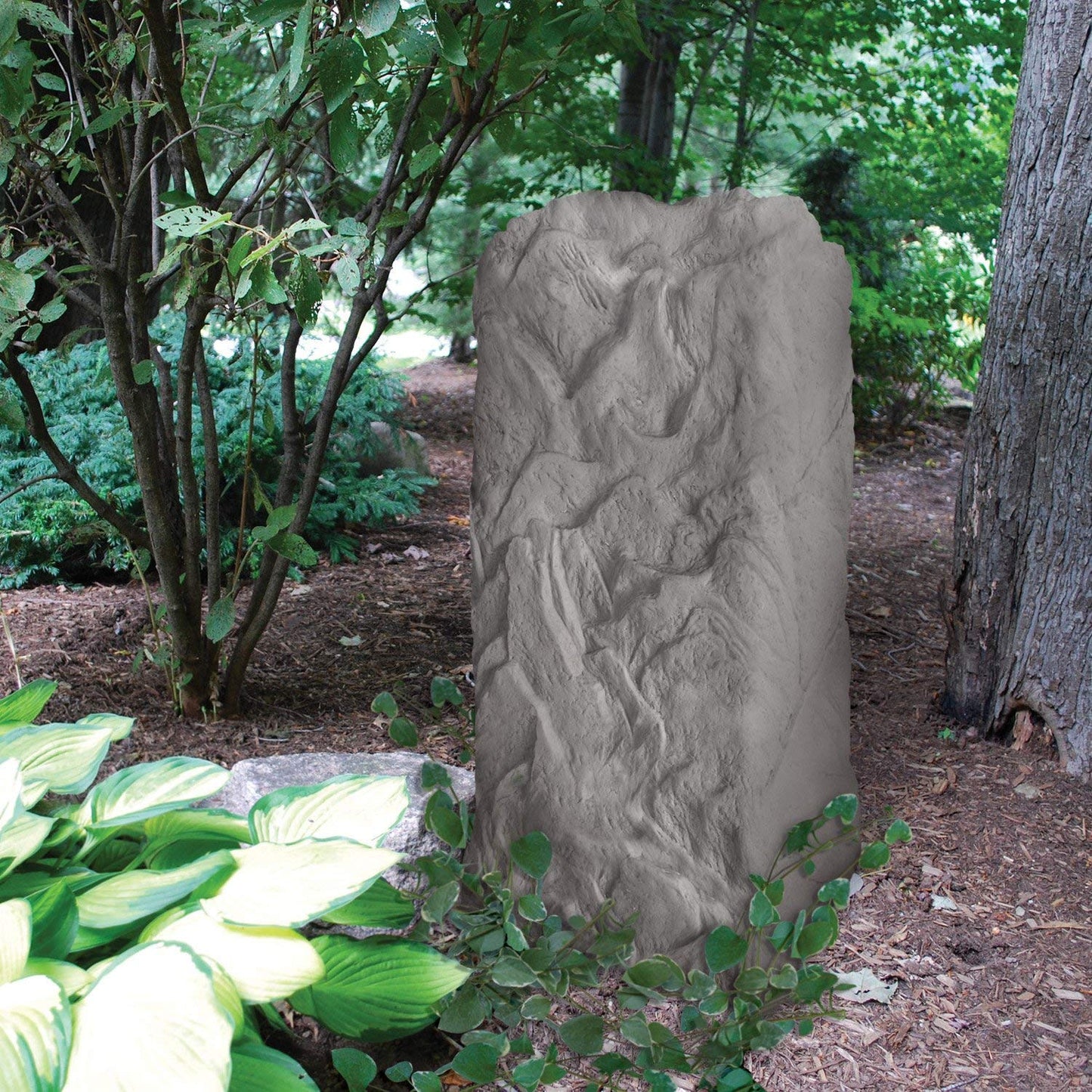 EMSCO Landscape Rock Cover – Sandstone– Monolith – Decorative Artificial Rock for Concealing Utility Fixtures, Pipes, Valves & Landscape Equipment