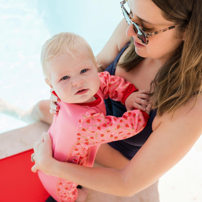 Splash About Warm in One Baby Wetsuit, Strawberry Field, 6-12 Months