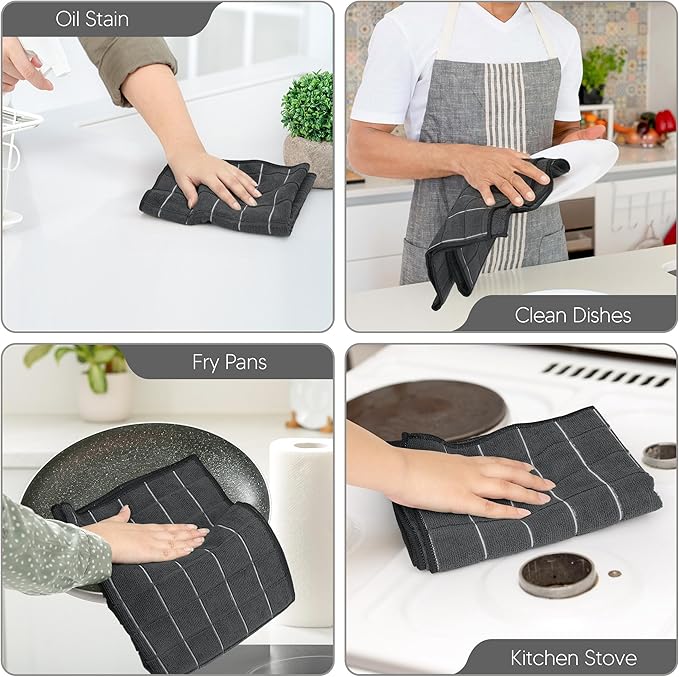 Utopia Towels - Microfiber Kitchen Towels, Super Absorbent 18 x 26 Inches