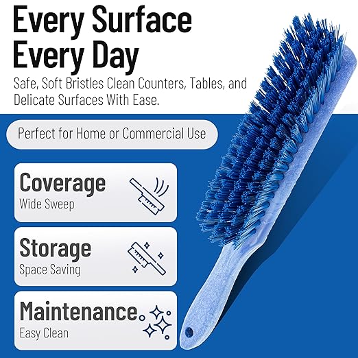 SPARTA Handheld Soft Counter Brush 8 Inch Bristle Span, Countertops, and