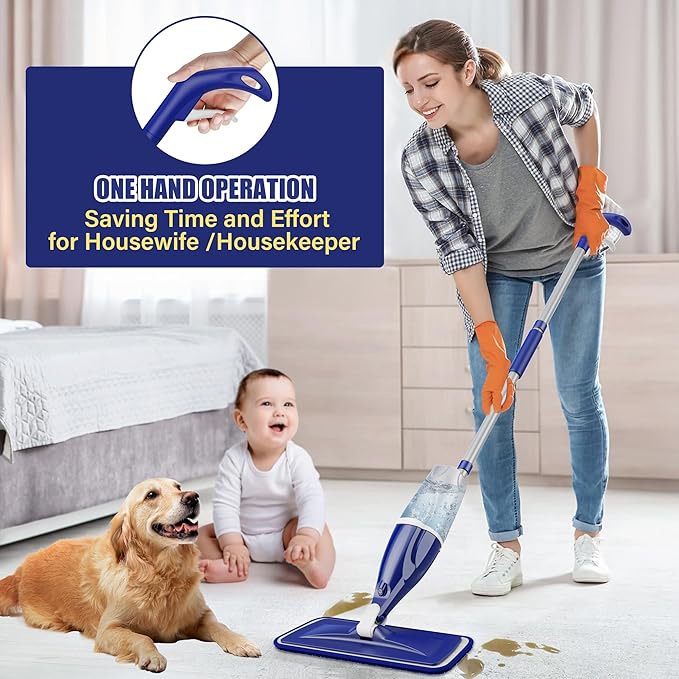 Microfiber Spray Mop for Floors Cleaning: Wet Dry Hardwood Floor Mops