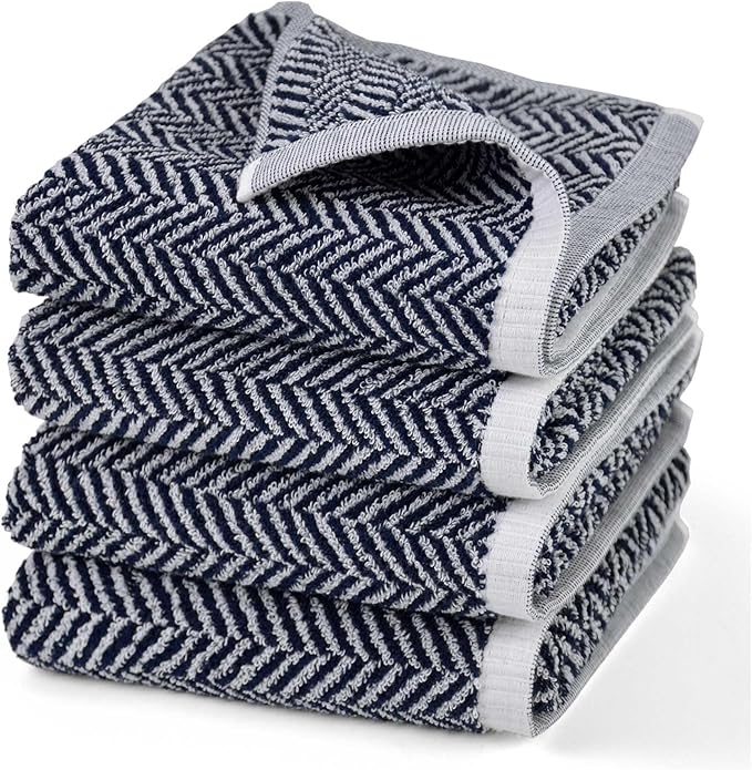 Cleanbear Hand Towels for Bathroom Set of 4