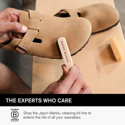 Jason Markk Suede Cleaning Kit, Shoe Cleaner, Trainers Care, 2-Piece Set, Brush & Stain Eraser, Ideal for Footwear, Safe for Leather, Suede, Nubuck, Cotton, Knits