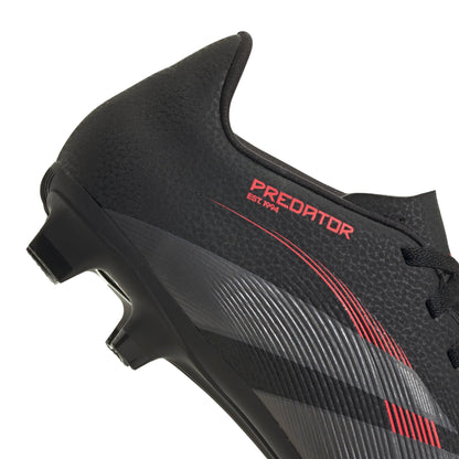 adidas Unisex Predator Club Firm Multi Ground Football Boots, Core Black/Grey Four/Lucid Red, 10 UK