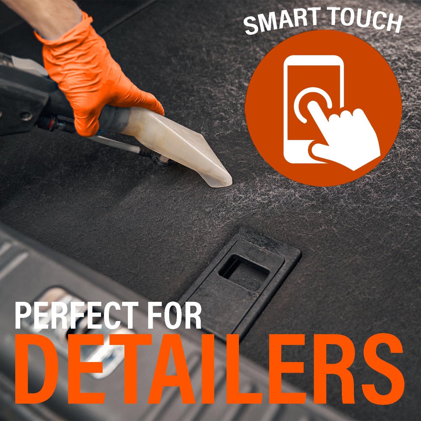 Xtremeauto Nitrile Gloves - Disposable, Diamond Grip Orange, Powder-free & Latex Free Extra Thick & Strong Mechanics Gloves (1 Box, Medium)