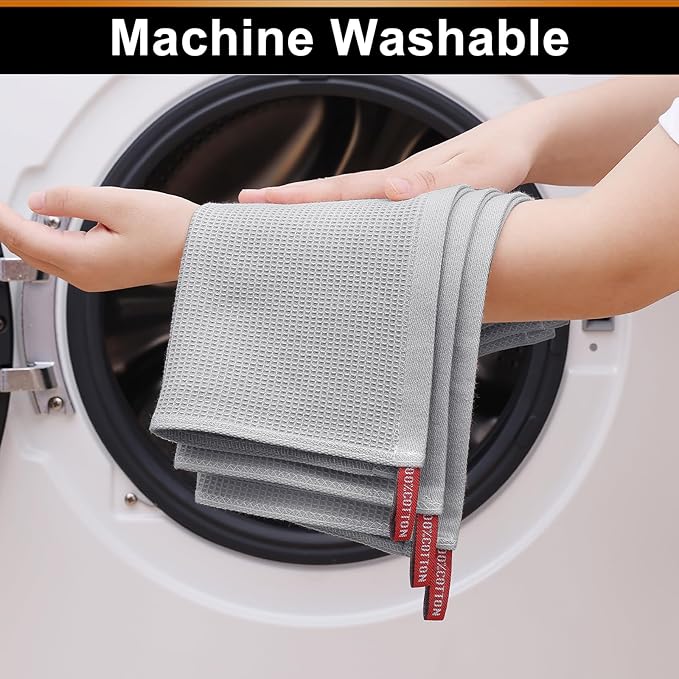 Homaxy 100% Cotton Waffle Weave Dish Cloths