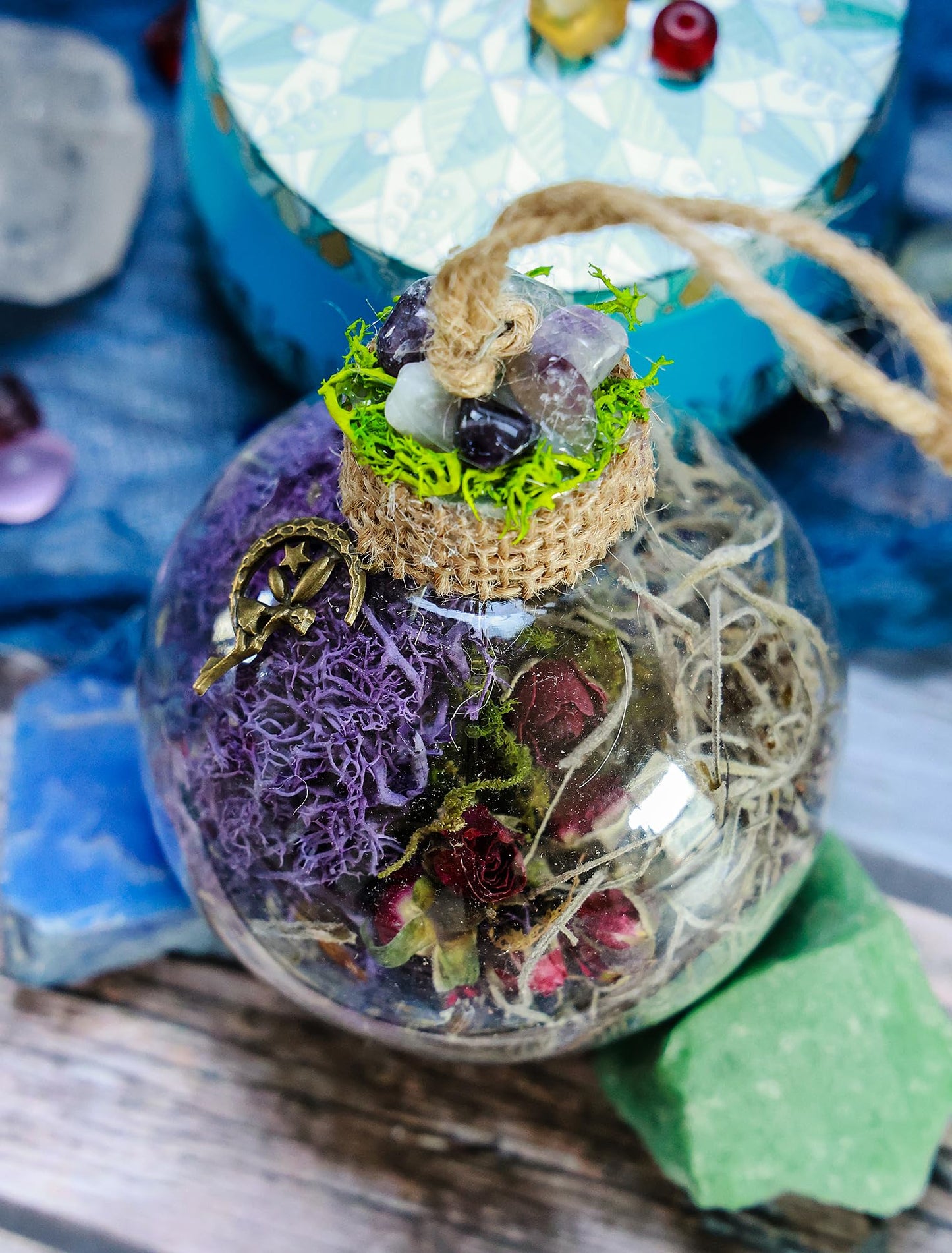 Witches Ball Divination Necromancy Protection Balls Altar Tools Goddess Spell Jar Collection Witches Blessing for Protection from Evil Banish Negative Energy Deflect Psychic Attacks
