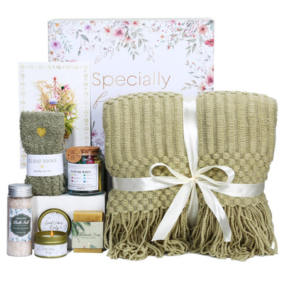 Mother’s Day & Birthday Gift for Women – Luxury Self Care Spa Gift Basket, Get Well Soon Care Package, Thinking of You Sympathy Gift for Mom, Friend, Her