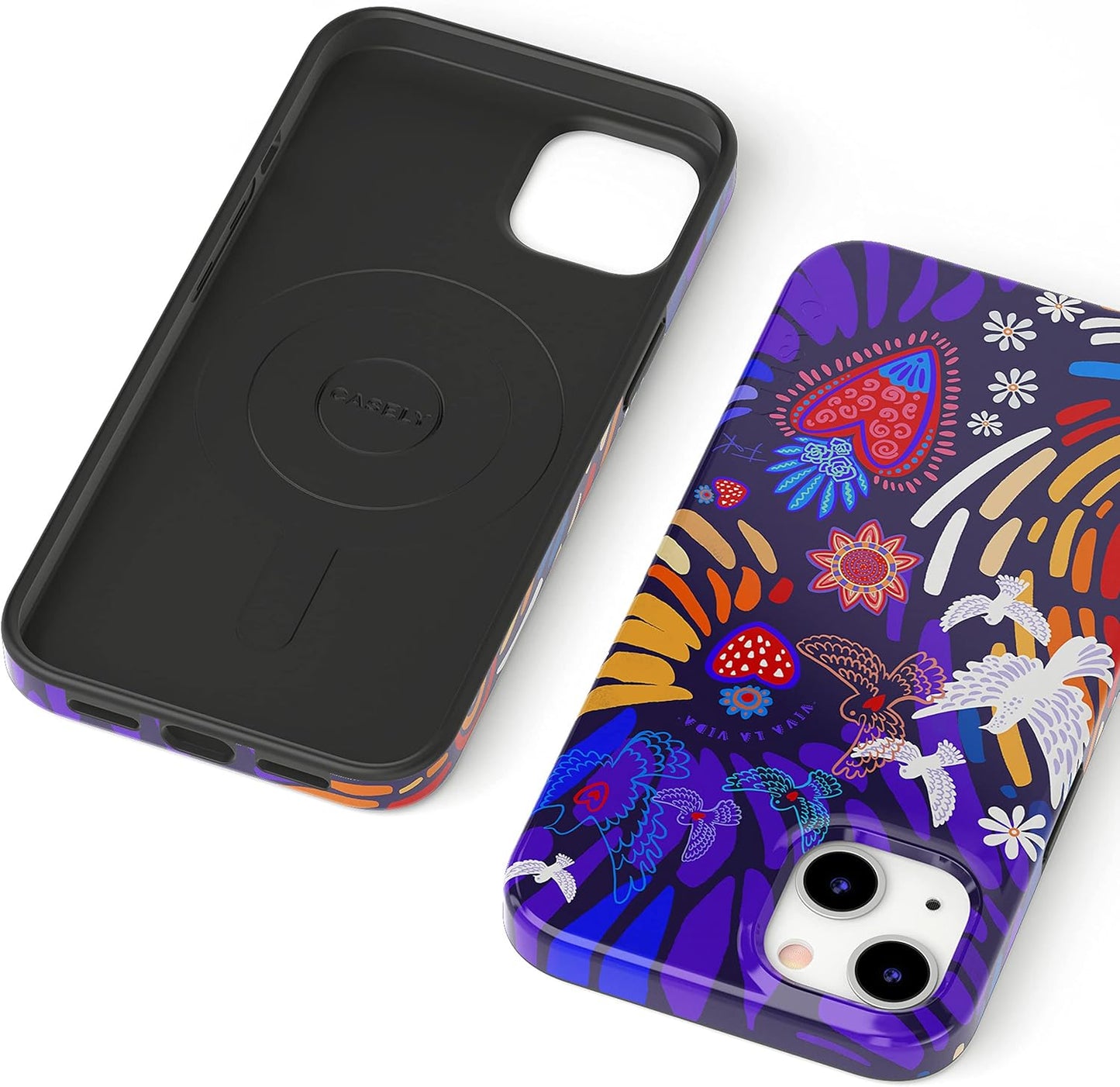 Casely iPhone 13 Case | Field of Flowers | Pastel Floral | Compatible with MagSafe | Classic Ultra Slim Design