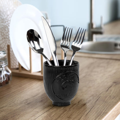 Jay Franco Disney Nightmare Before Christmas Tumbler - Black Resin Toothbrush/Pen Holder Features Jack & Sally - Bathroom Décor