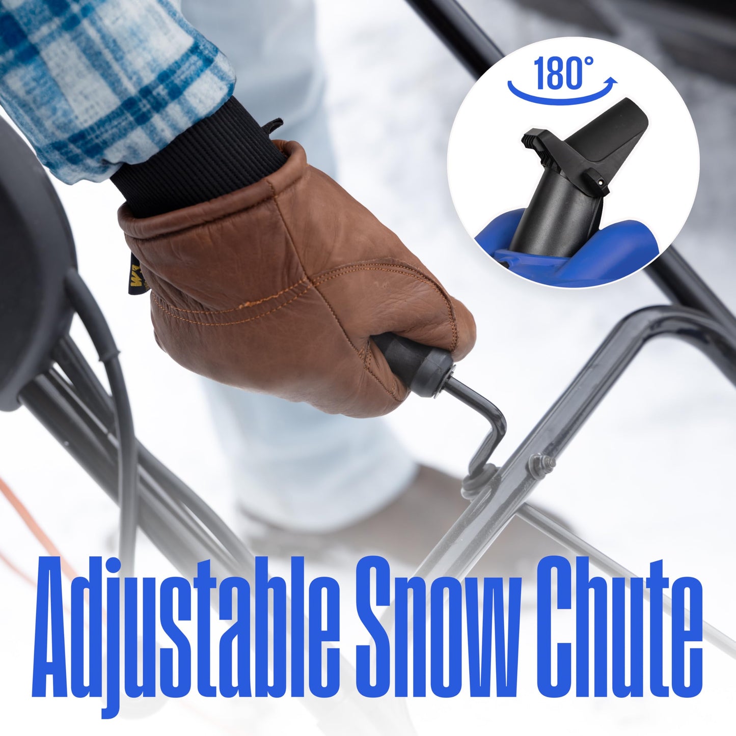 Westinghouse WSnow18 Corded Snow Blower 18 Inch, Dual LED Lights, Electric Snow Blower with 25ft Throwing Distance, Plows 650lbs/min, Adjustable Chute