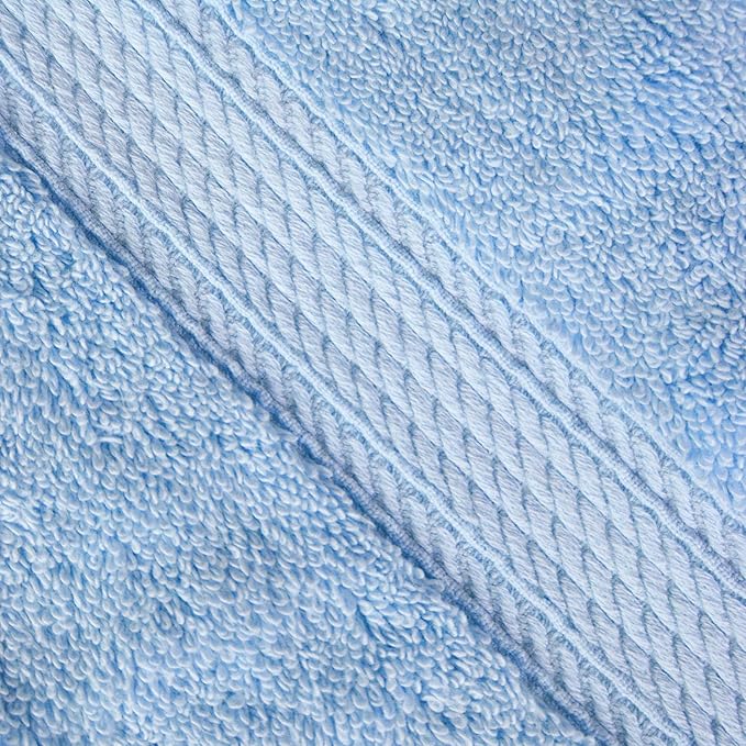 SUPERIOR Egyptian Cotton Pile 8 Piece Towel Set, Includes 2 Bath, 2 Hand