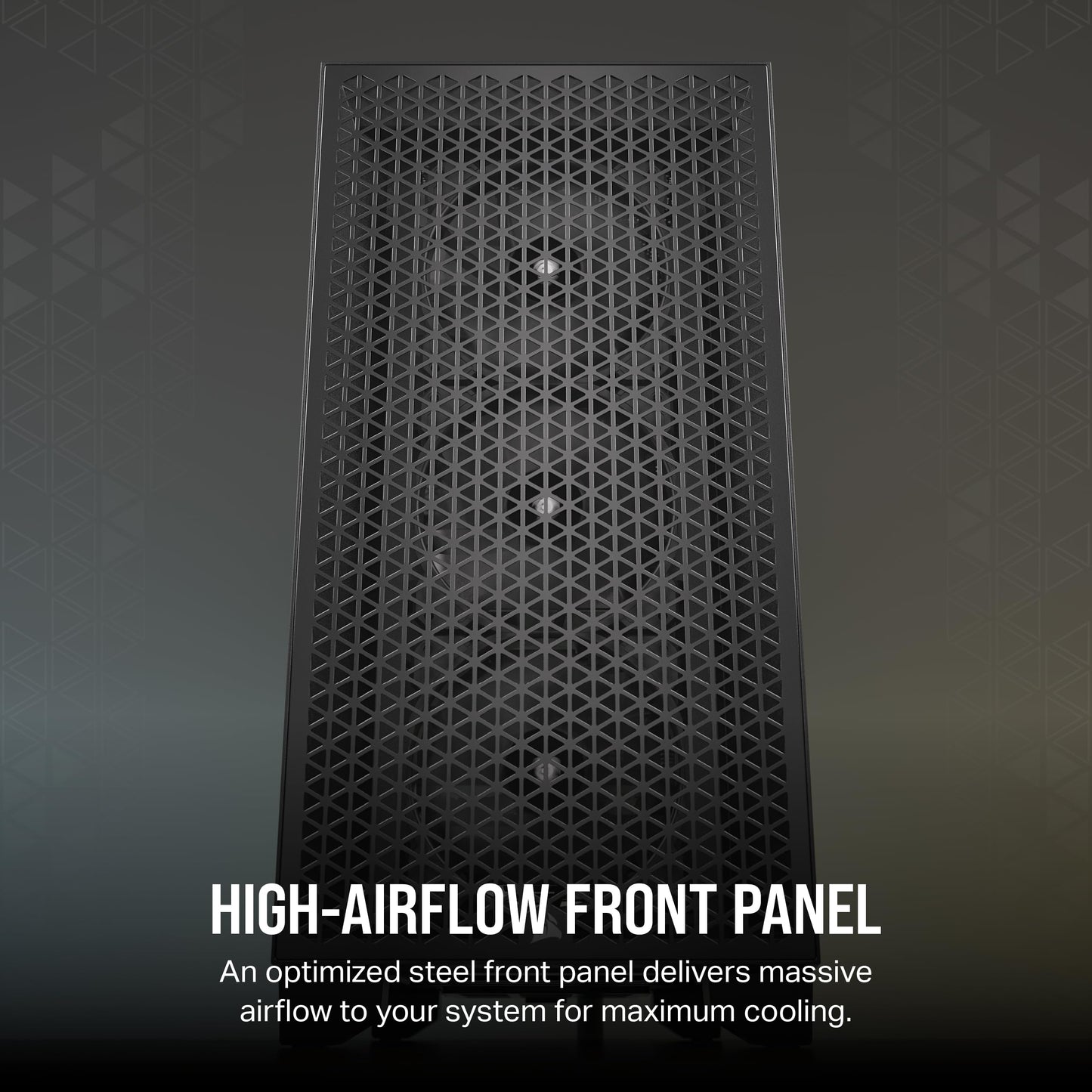 CORSAIR 3000D AIRFLOW Mid-Tower PC Case – 3-Pin Fans – Four-Slot GPU Support – Fits up to 8x 120mm Fans – High-Airflow Design – Black