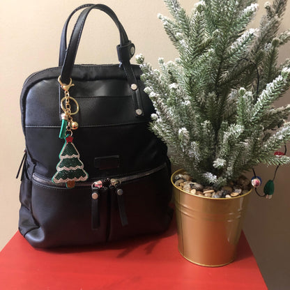 Popfizzy Bling Christmas Tree Keychain - Christmas Gifts for Women & Girls, Stocking Stuffers, Party Favors