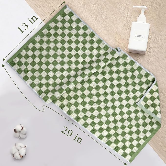 Jacquotha Hand Towels for Bathroom 4 Pack, Cotton Soft Absorbent for Face Spa