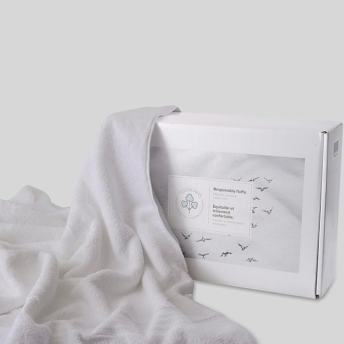 Fabdreams 100% Organic Cotton Bath Sheet Set of 2 700 GSM Oversized Towels