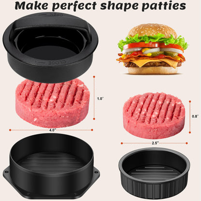 Grilliance 27pcs Griddle Accessories Kit for Blackstone, Professional Hibachi Flat Top Grill Tools, Enlarged Spatula Gift Set with Basting Cover, Smash Burger Press for BBQ Teppanyaki Plancha