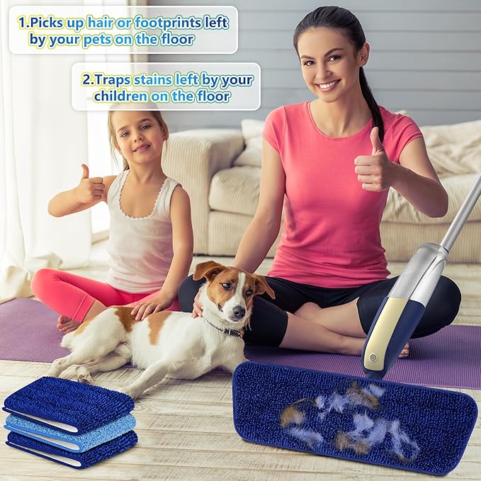 Spray Mops for Hardwood Floor Cleaning: MEXERRIS Wet Mops Dry Dust Mop