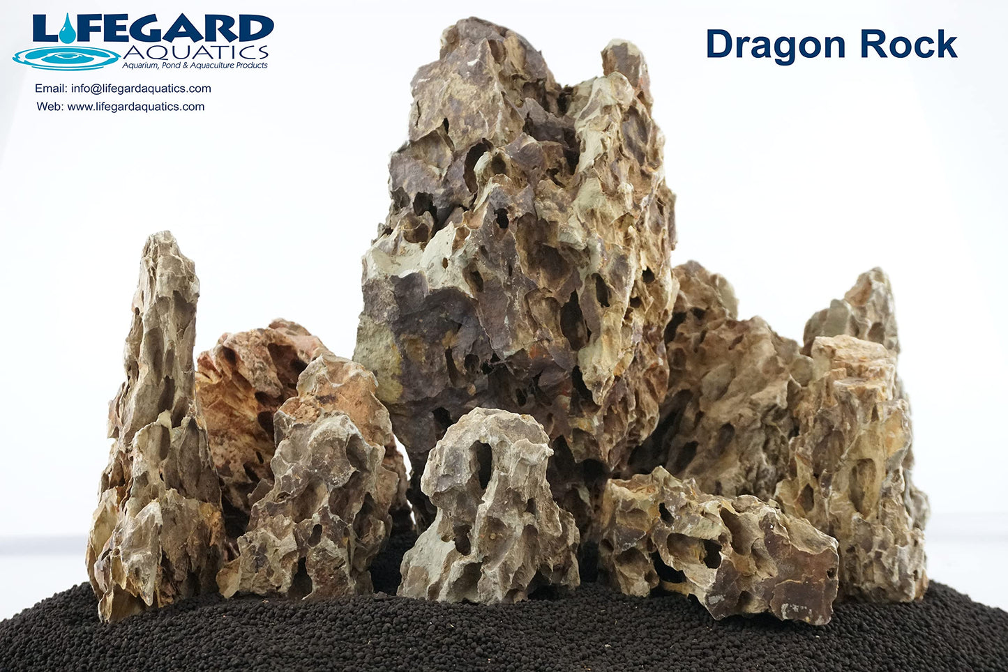 Lifegard Aquatics Aquascaping Dragon Ohko Rock 10 Lb Kit – Decorative Aquarium Rocks, Fish Tanks – 10 Lbs Kits