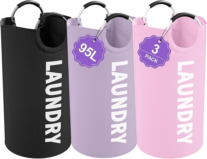 3Pack Folding Clothes Hamper