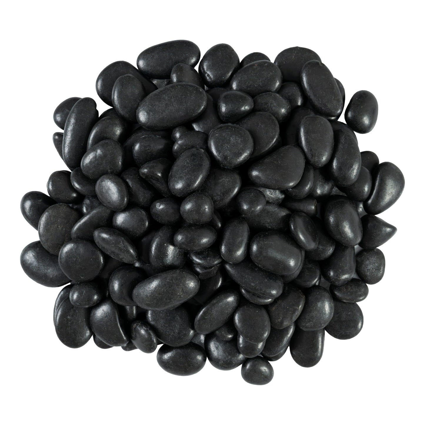 MSI Decorative Polished Black Pebbles, 0.4 Inch, 40 lb. Bag