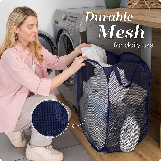 Handy Laundry Collapsible Mesh Pop Up Hamper