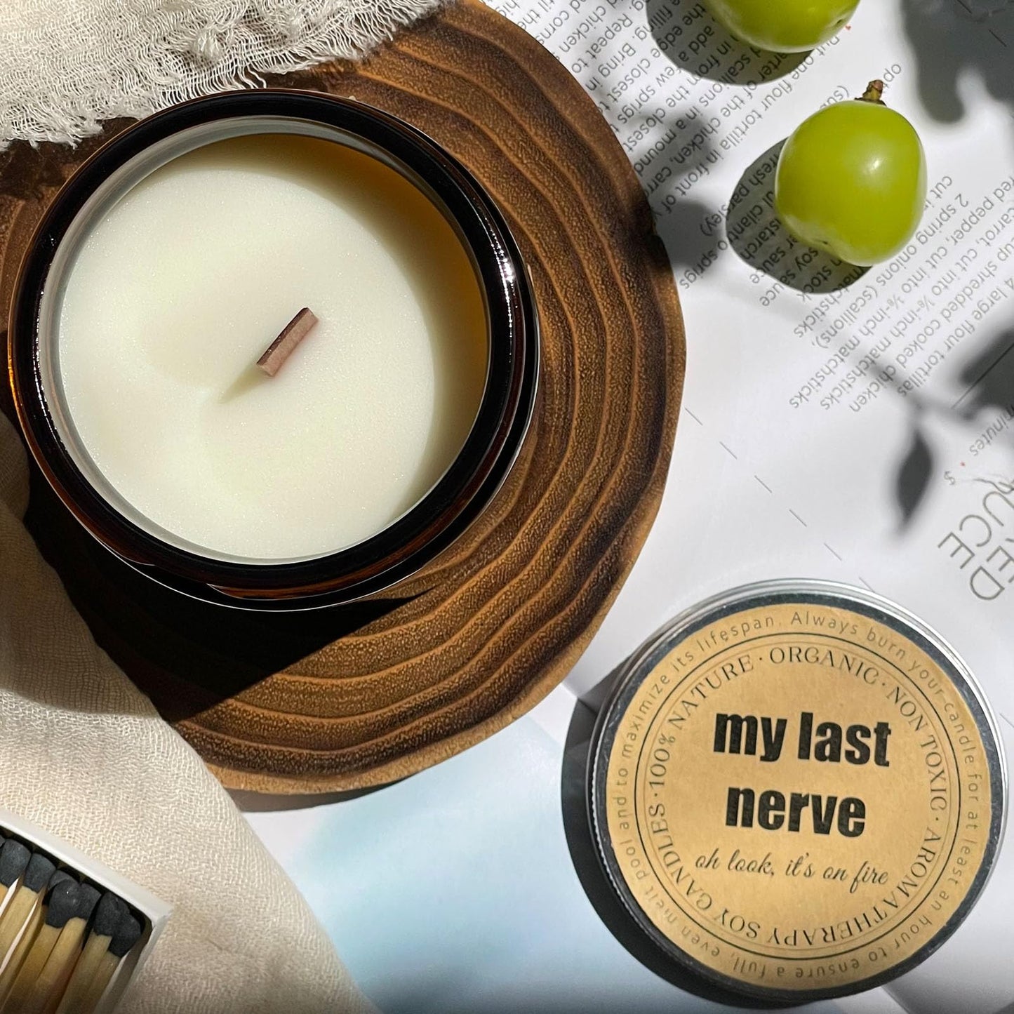 KOTKAS Ocean Breeze Scented Candles - 8oz Natural Scented Soy Candles Non Toxic, Aromatherapy Candles for Home Scented Candles Gifts for Women Bath Relaxing Calming Soothing Relaxation Stress Relief