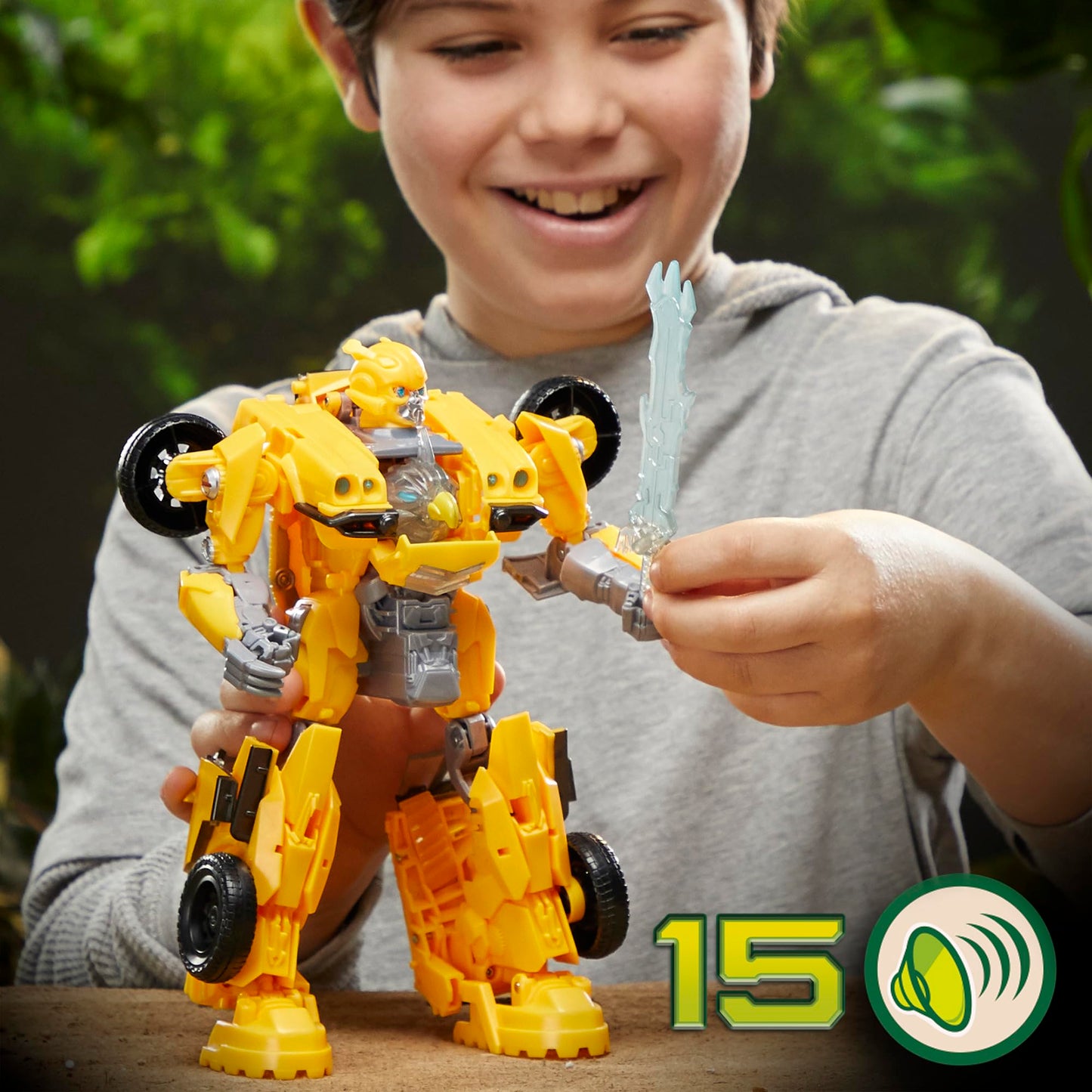 Transformers Toys Rise of the Beasts Film, Beast-Mode Bumblebee Action Figure, Ages 6 and up, 25 cm