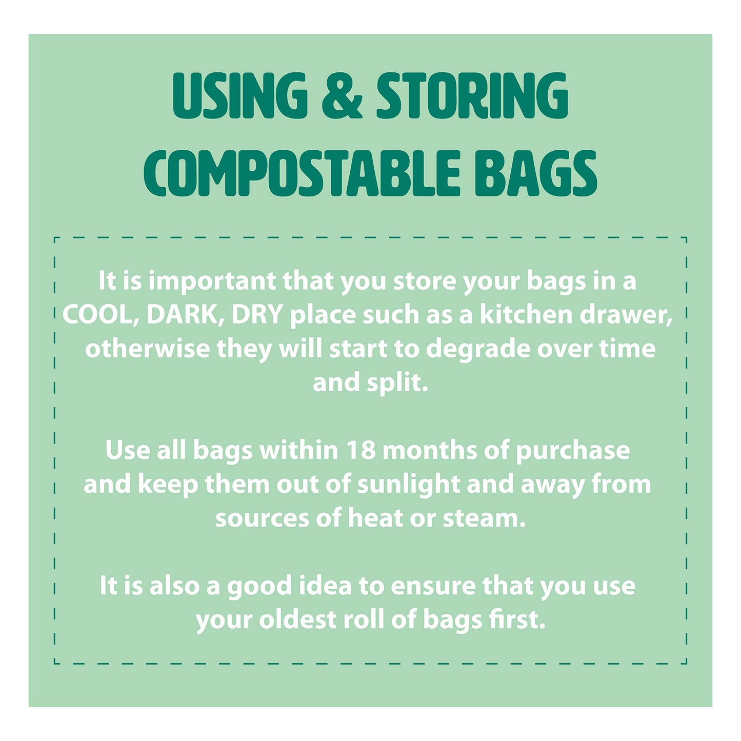 6 Litre x 150 All-Green Compostable Kitchen Caddy Liners - Food Waste Bin Liners - EN 13432-6L Bags