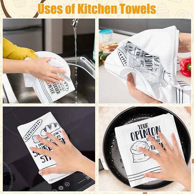 R HORSE Funny Baking Kitchen Dish Towels