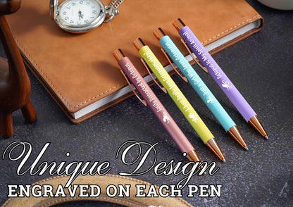 InnoBeta Octopus Gifts for Octopus Lover, Ballpoint Pen Set of 4, Gifts for Octopus Nerd on Birthday, Christmas and any Special Occasion