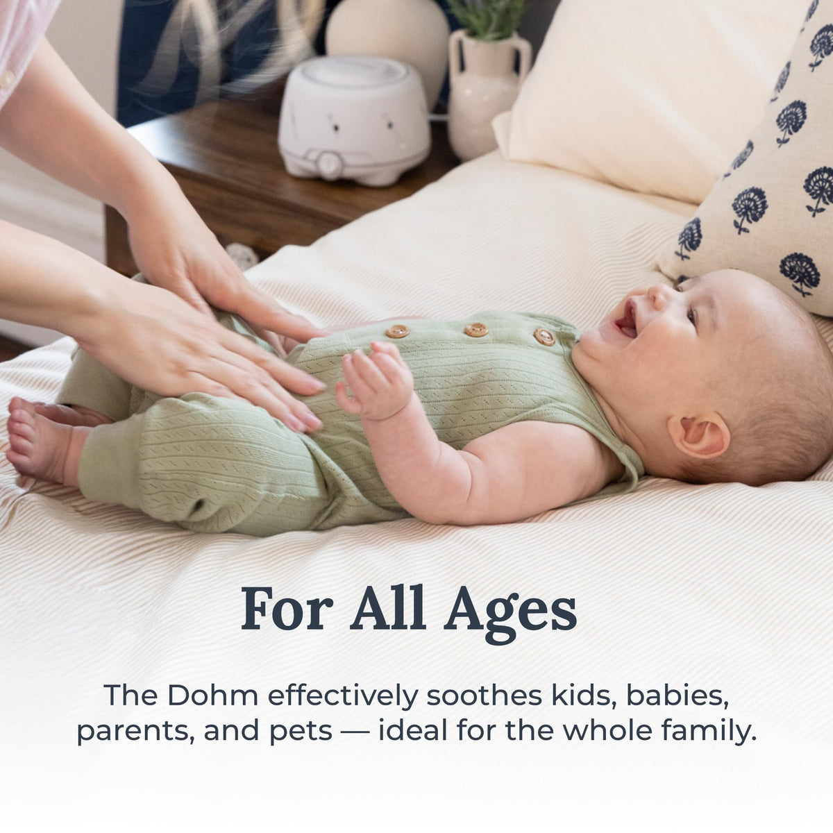 Yogasleep Dohm (White/Gray) The Original White Noise Machine, Relaxing Natural Sound from a Real Fan, Sleep Aid & Noise Cancelling for Adults & Baby, Office Privacy & Meditation, Baby Registry