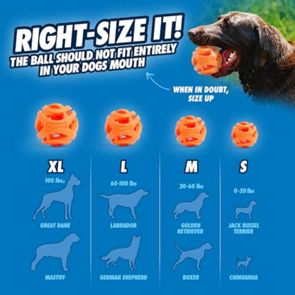 Chuckit! Ball Breathe Right Fetch Ball Medium By 2 Balls to Pursue For Dog, M