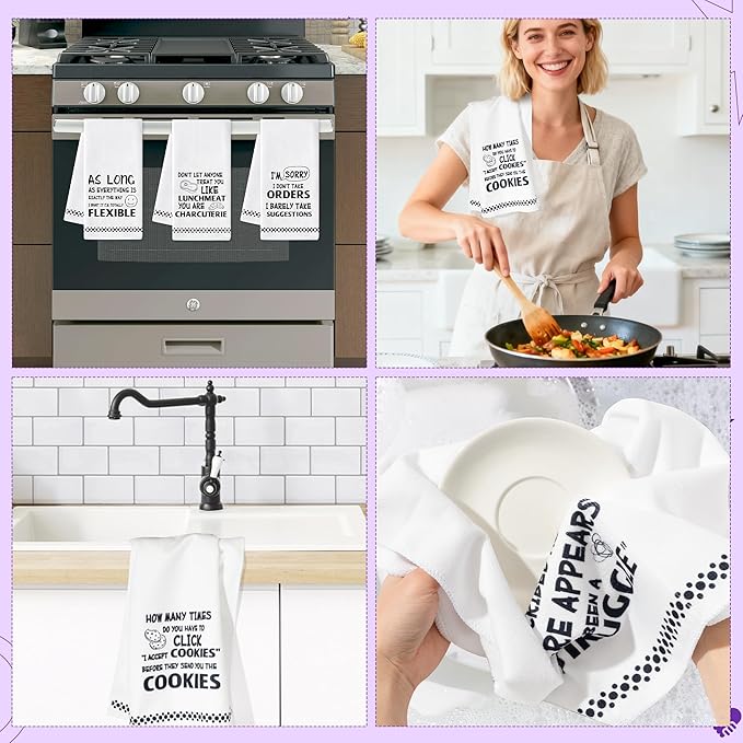 R HORSE Funny Saying Kitchen Dish Towels