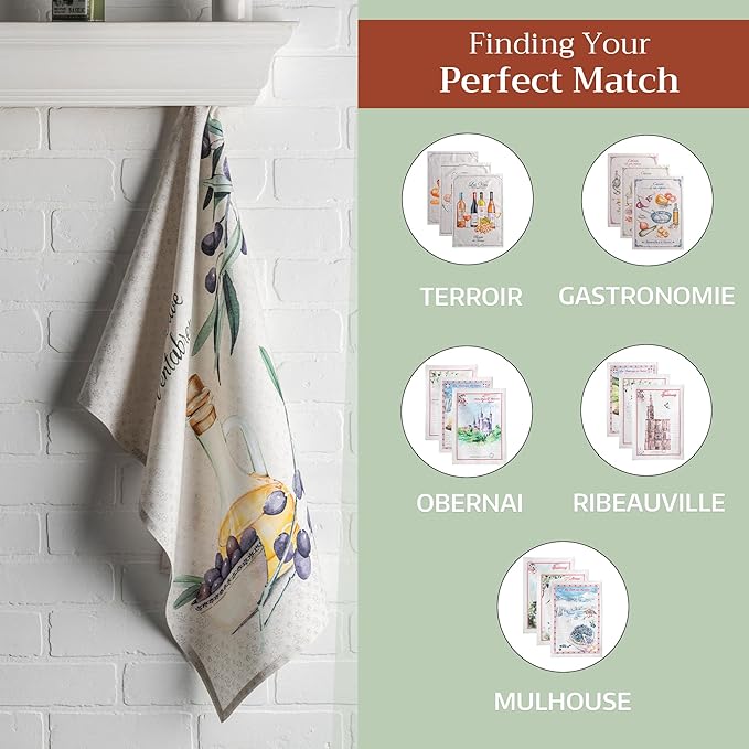 Maison d' Hermine Kitchen Towels Set of 3 100% Cotton 27.50" x 20" Reusable