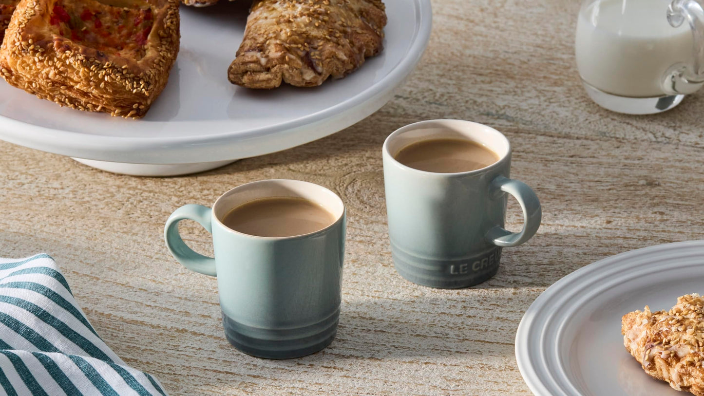 Le Creuset Stoneware Espresso Mug, 3 oz., Sea Salt