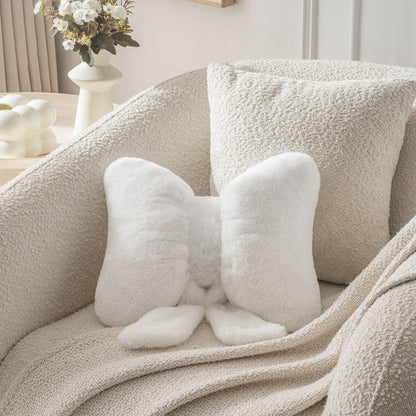 Bow Pillow Throw Pillows Butterfly Shaped Decorative Cute Pillows for Bed Sofa Cute Home Decor,Pink 10 * 8inch