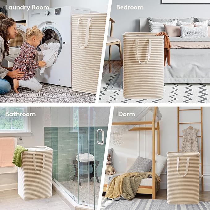 Lifewit 3 Pack Laundry Hamper Large Collapsible Laundry Baskets, Freestanding