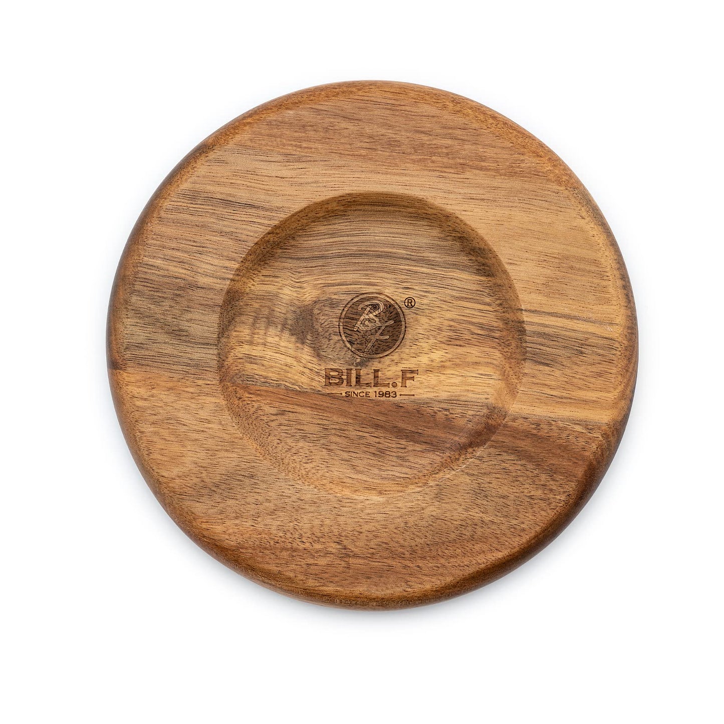 Acacia Wood Round Dinner Plates 6 Inch - Serving Tray & Platters for Home Decor, Food, Vegetables, Fruit, Charcuterie, Appetizer (Set of 4 Wooden Charger)