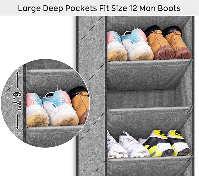 SLEEPING LAMB Over The Door Shoe Organizer