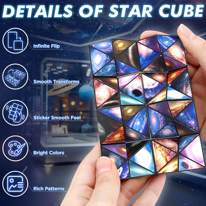 Star Cube Magic Cube Set, 2 in 1 Yoshimoto Cube for Kids and Adults, Toy for Boys and Girls Ages 8-12