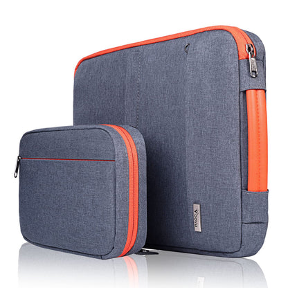 Voova Laptop Sleeve Case 15 15.6 16 Inch with Detachable Accessories Pouch, 2 in 1 Waterproof Computer Bag Cover for MacBook Air 15 M4, MacBook Pro 15/16, 15.6” HP Dell Lenovo Asus, Dark Grey