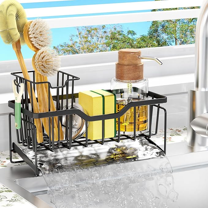 StorageRight Kitchen Sink Caddy Organizer, Rustproof Sponge Holder
