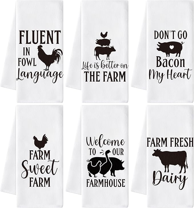 GROBRO7 Farm Animals Hand Towel