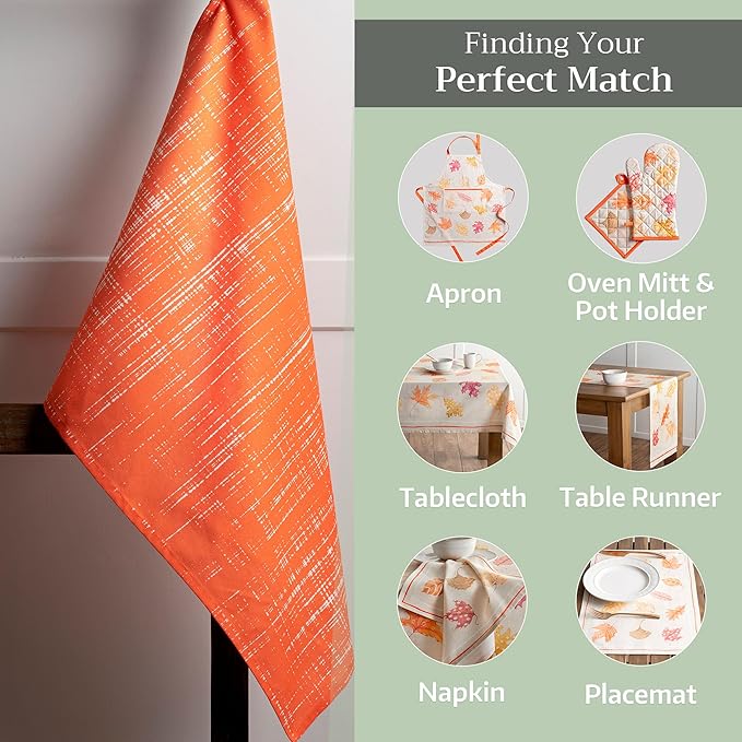 Maison d' Hermine Kitchen Towels Set of 3 100% Cotton 20" x 27.5" Reusable