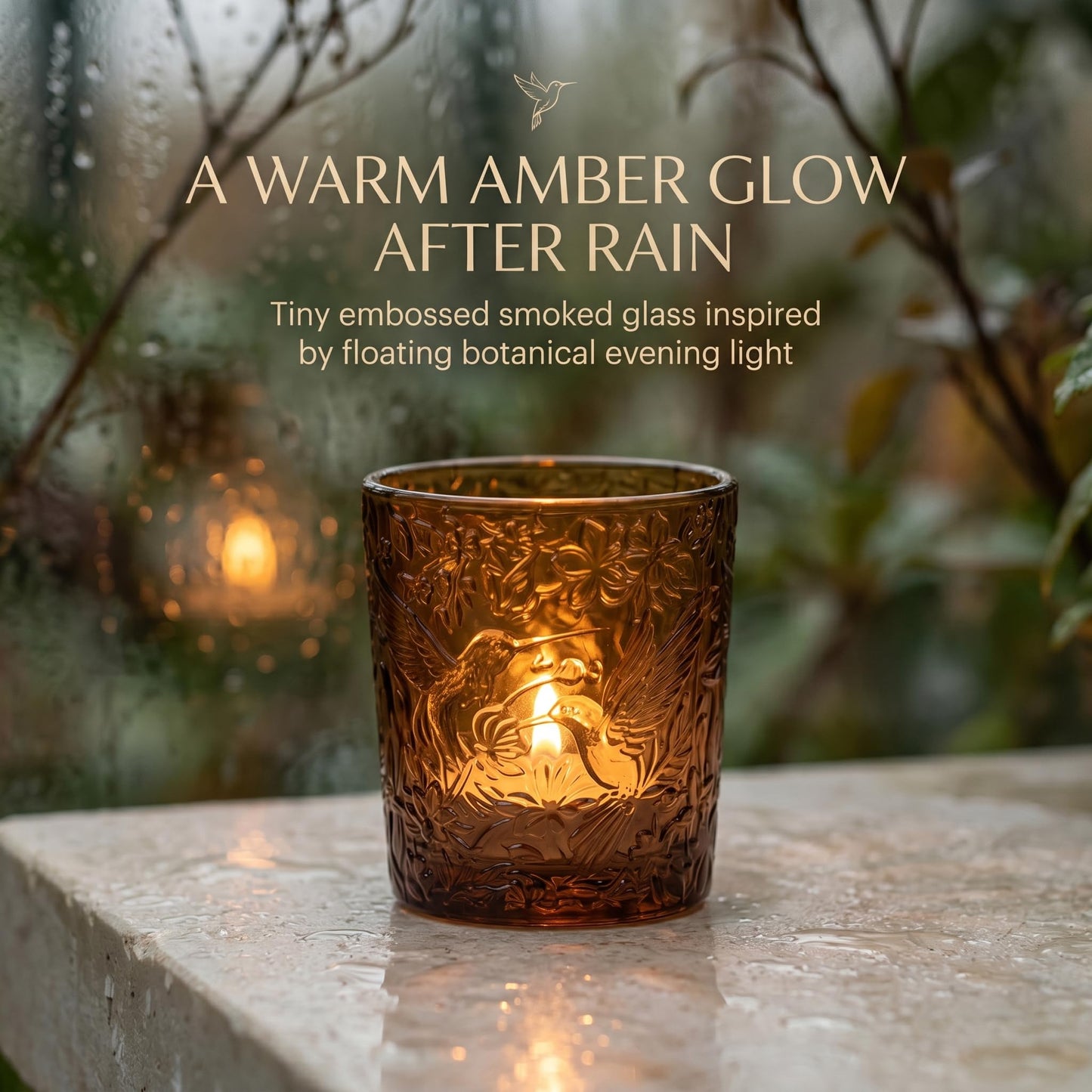Mocha Hummingbird Tealight Holders, 6 Pack